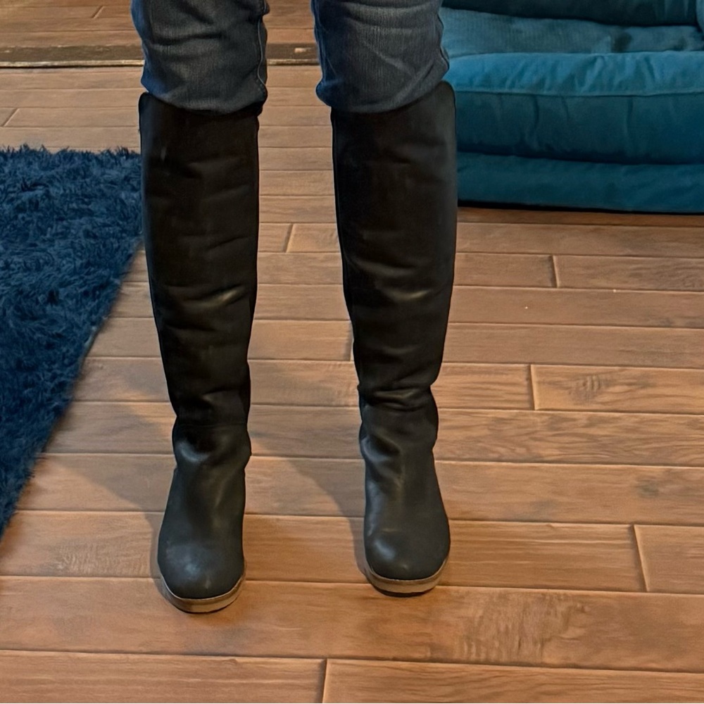 Black Leather boots.